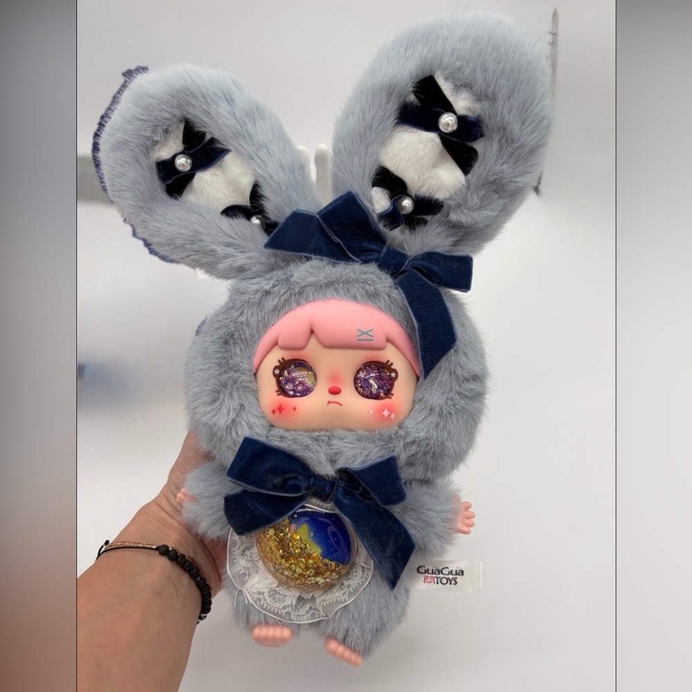 GuaGua plush series * Sesame Bunny* w/ RARE special eyes - NEW W/ TAGS - Picture 3 of 3